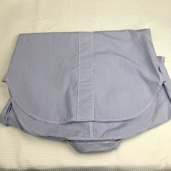 JCrew Blue Stripe Button-up Blouse Size 00 - Picture 7 of 10